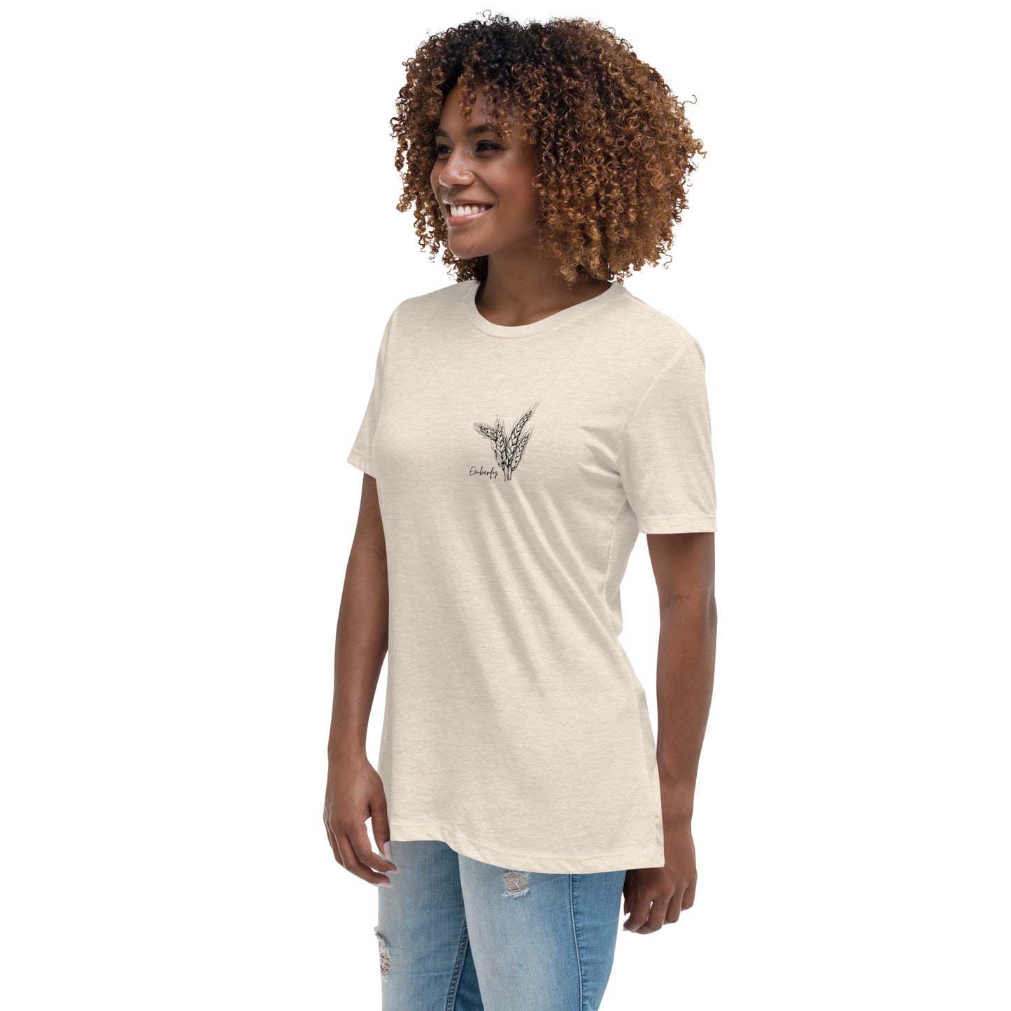 Emberfy Wheat Women's Relaxed T-Shirt